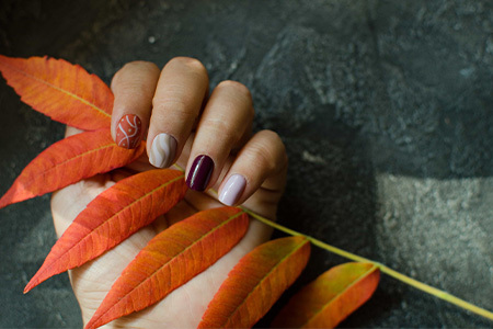 nail art automne exemple