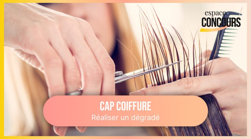 Coupe dégradé [Formation CAP Coiffure – Vidéo Tuto – Extrait de cours]