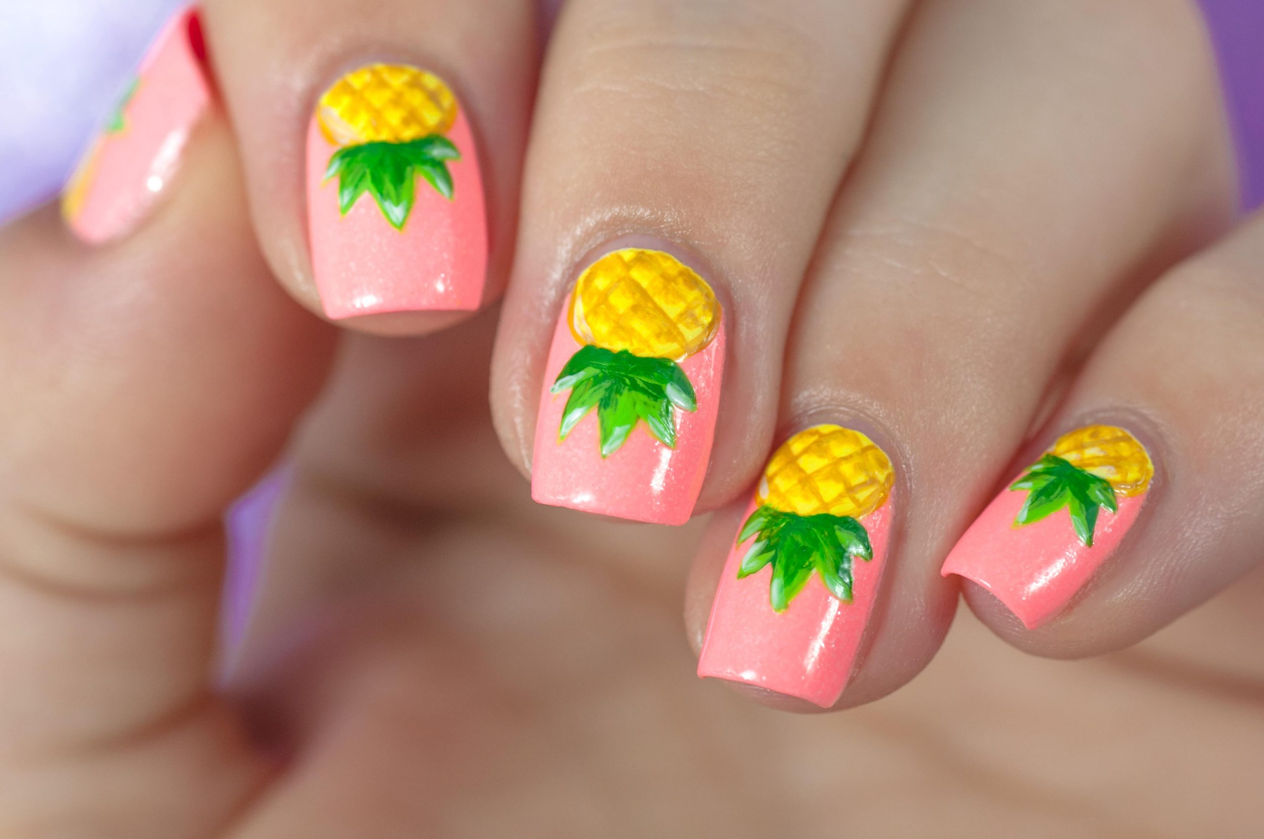 nail art ananas